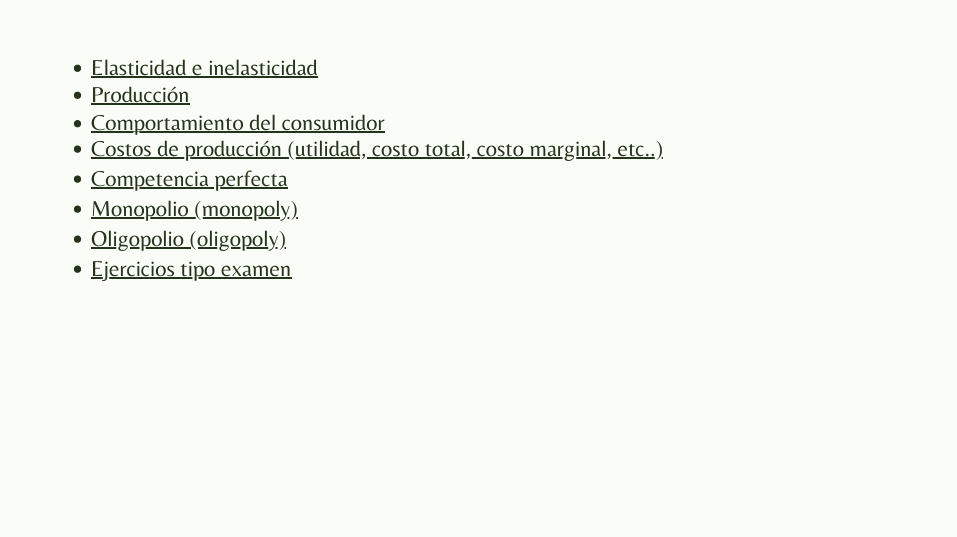 GUÍA DE MICROECONOMÍA PRIMER SEMESTRE