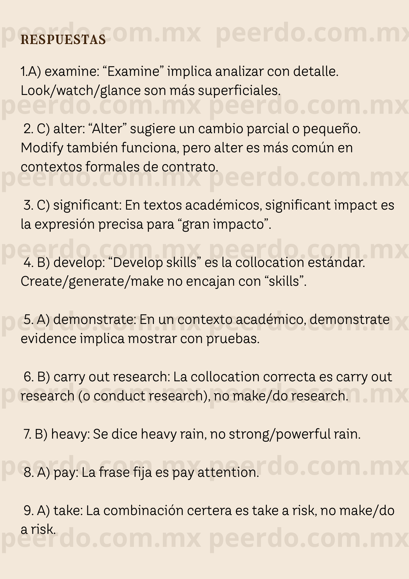 26 GUÍA DE INGLÉS PARA EL EXCI