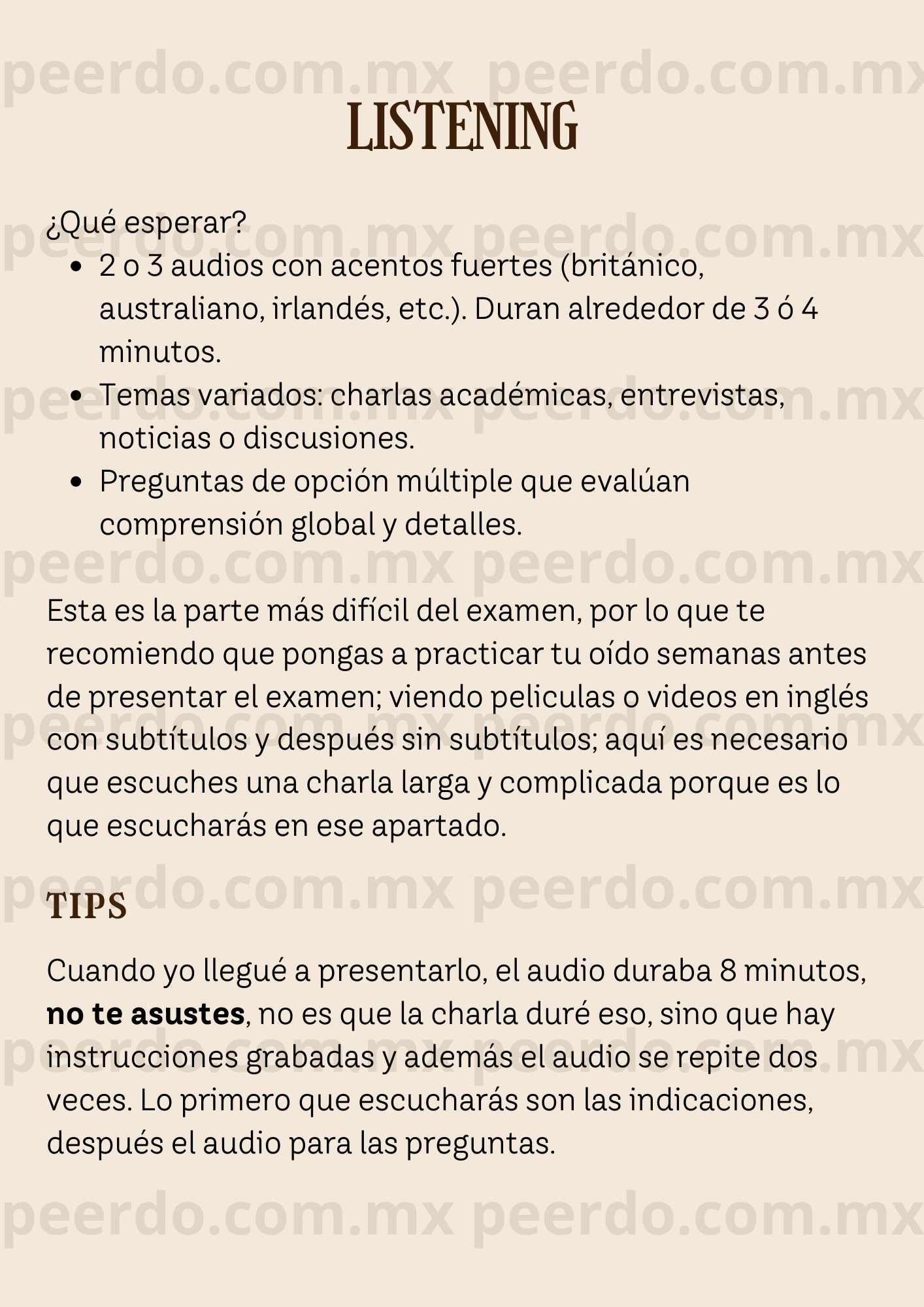 7 GUÍA DE INGLÉS PARA EL EXCI