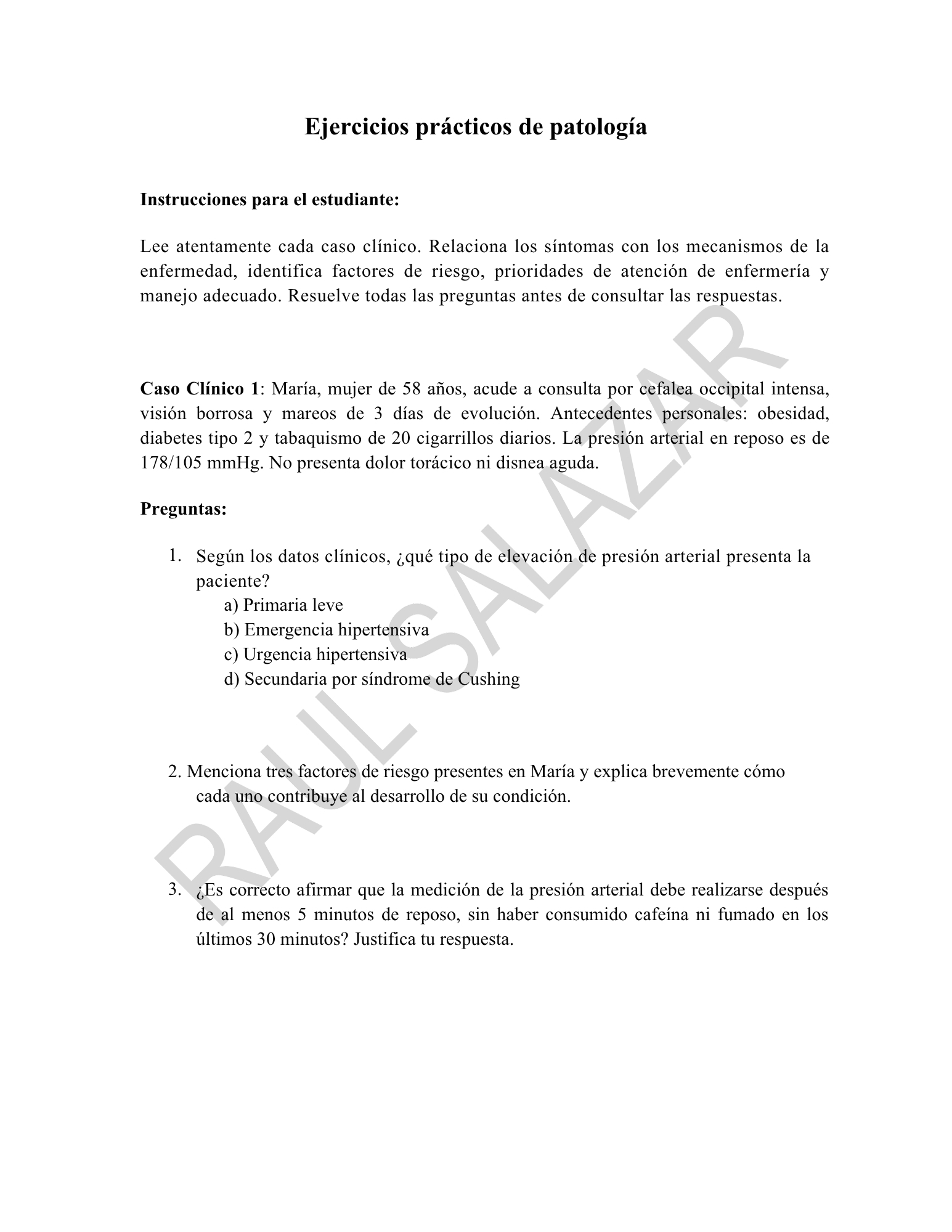Guía de Patología clínica Fase 1